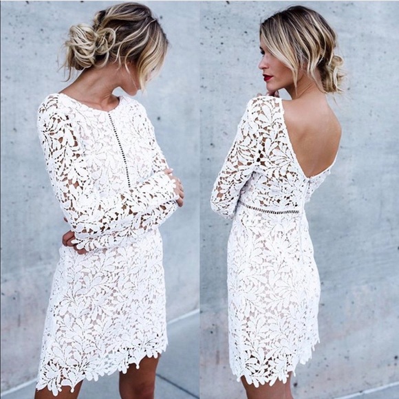 vici white lace dress